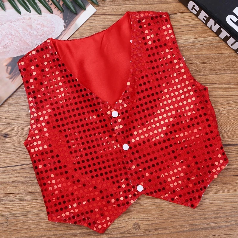 Gilet Fille 12 Ans Brillant Pailleté – Neuf Sans Étiquettes, Tissu Scintillant