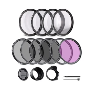 NEEWER Close up Camera Len Filters(+1/+2/+4/+10) 49mm ND/CPL/UV/FLD/Close up Filter and Lens Accessories Kit with ND2 ND4 ND8
