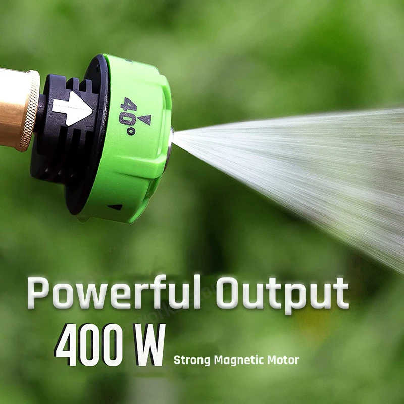 Greenworks 24V hogedrukreiniger 600 PSI 400W autowasser, zelfaanzuigend, draagbaar, oplaadbaar, 4.0Ah accu en oplader_voghion.com