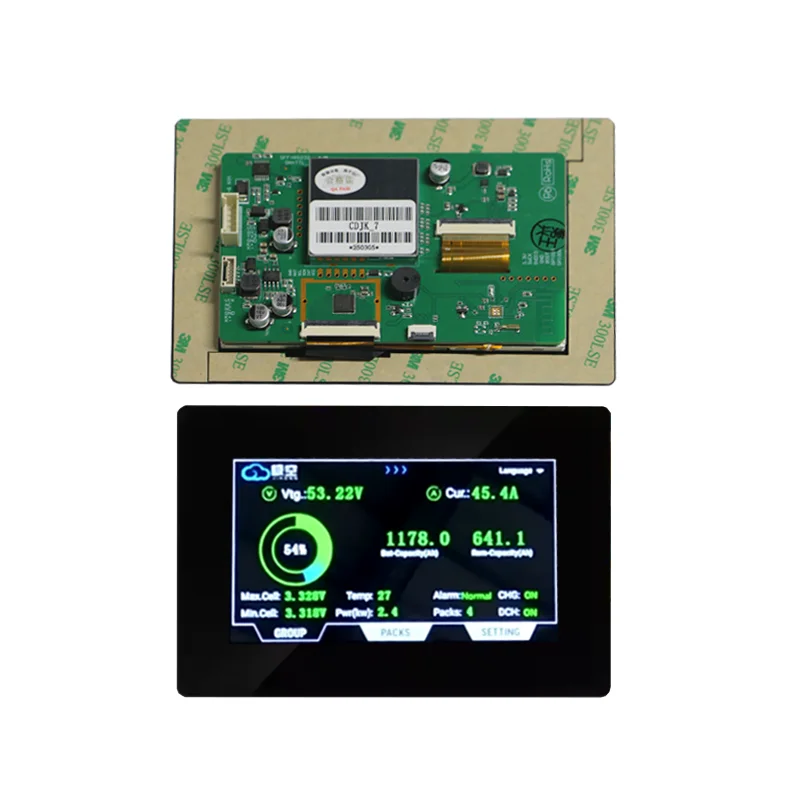 New JK  BMS V19  Version  Upgrade Smart BMS JK PB2A16S20P with 4.3inch Display Communicate with  Inverters 16s Bms