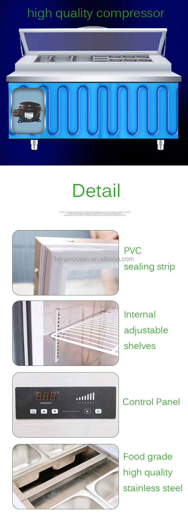 1 Door Salad Refrigerator Refrigerated Electric Salad Bar Sale Buy