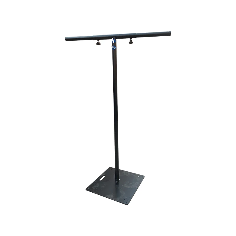 Adjustable 1.8-3.2M Aluminum Display Stand Height T Shape Light Iiron Base 150KG Load-Bearing