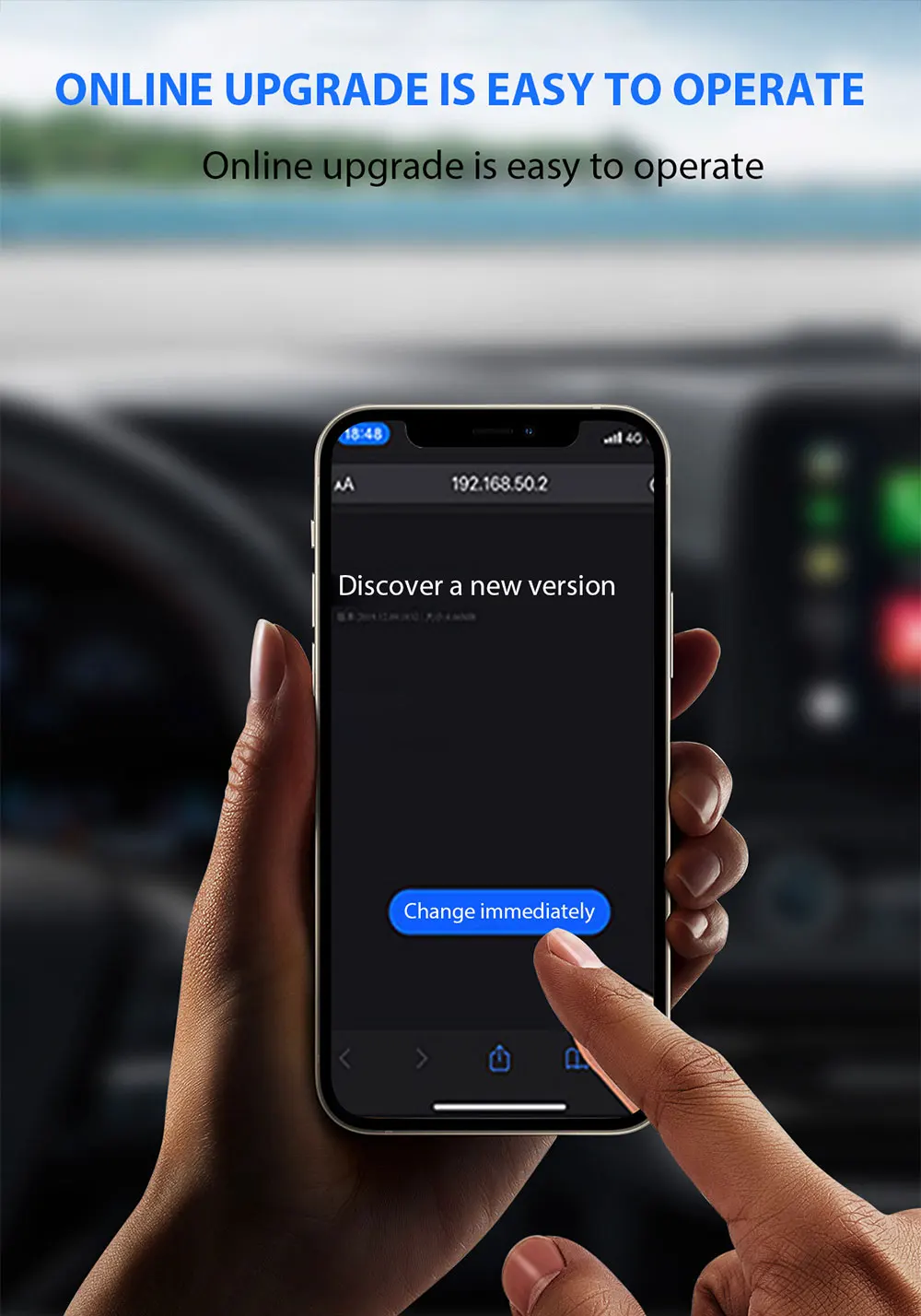 product wireless carplay android apple 2in1 wired adapter portable ai box dongle zjq12 laudtec screen sharing sgs certified 1 year-7