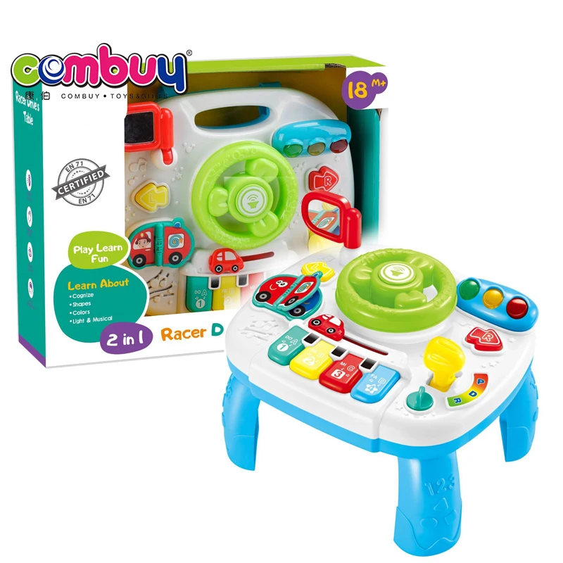 activity table with steering wheel