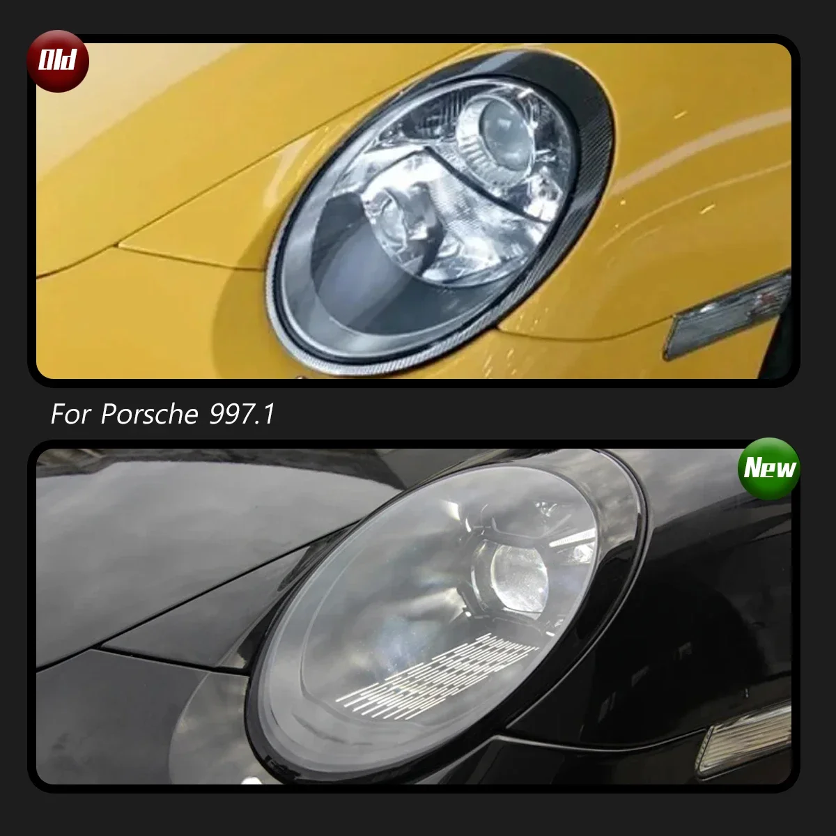 ポルシェ911 997.1 純正ヘッドライト TYPY車用ライトポルシェ911 997ヘッドライト997.1 997.2フルLED