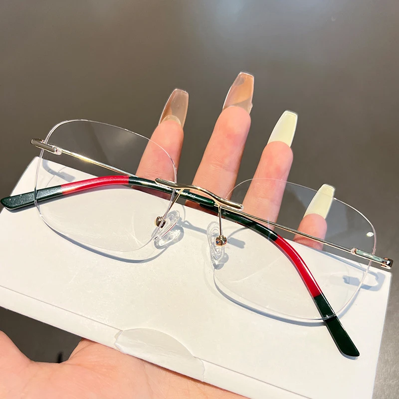 Pure Titanium Rimless Glasses Titanium Eyeglass Frames Benefits