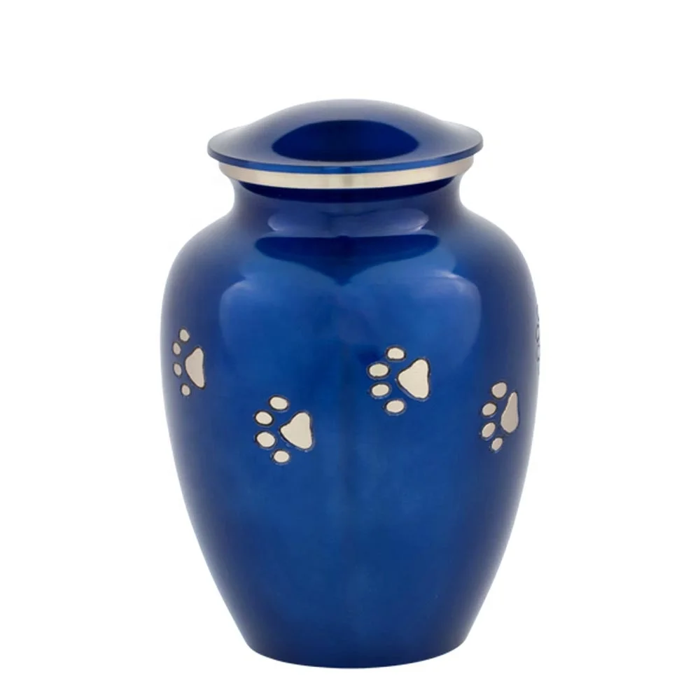 Латунные урны для кремации латунные светлые серые сумажей с золотой рельефной лентой Серебряная коробка похоронные