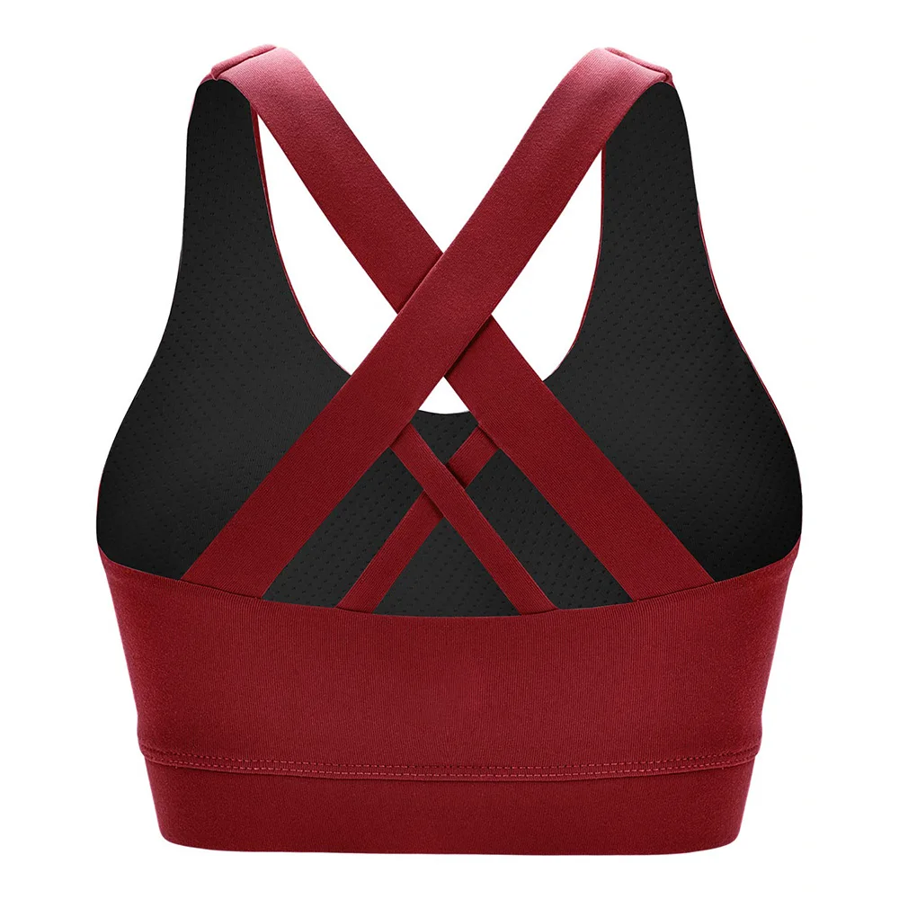 Costom Brands Women Gym Clothing Workout Yoga Back Cross Sports Bra