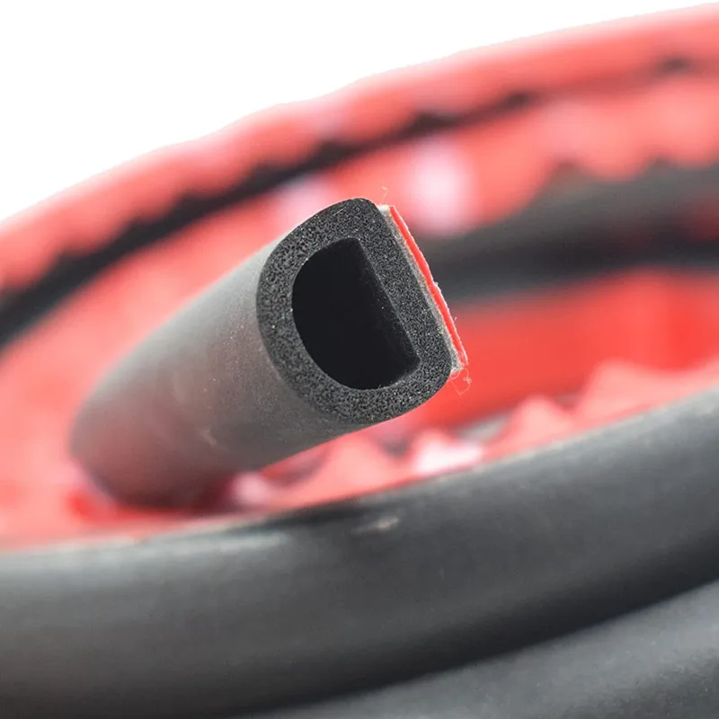 D Shape Automotive Epdm Foam Rubber Seals Car Door D Ring Weather