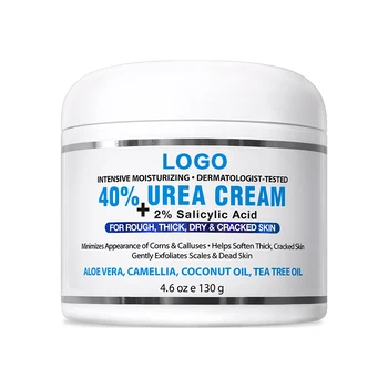 Private Label Urea 40% Plus 2% Salicylic Acid Foot Cream Deeply Moisturizes Softens Skin Removes Dead Skin Cracking Repair Cream