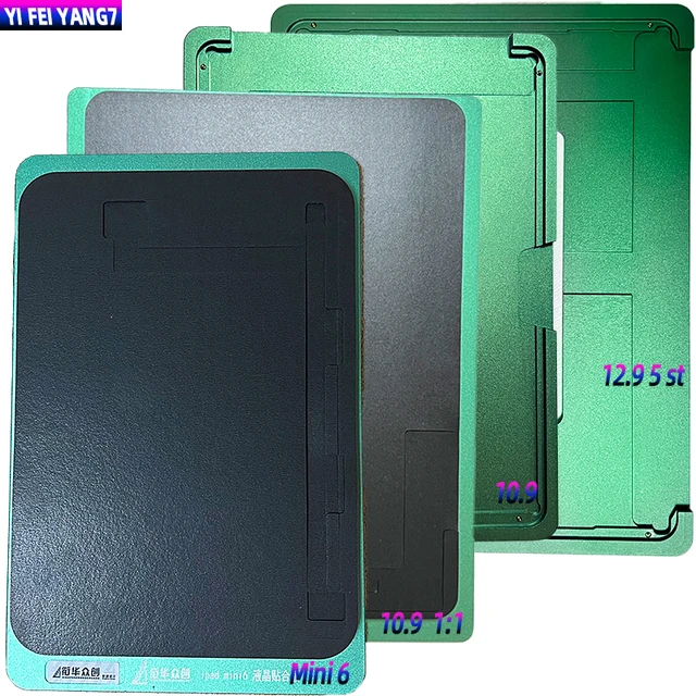 LCD Display Alignment & Laminating Mold for iPad Pro 11 Pro 12.9 Gen 1/2/3/4/5th Glass Screen OCA Lamination Rubber Mat Mold