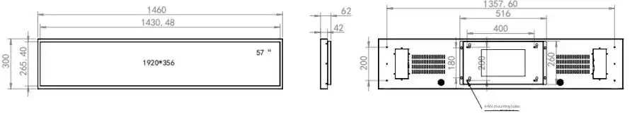 product 57 inch stretched bar lcd digital advertising display with animation support 1920x356 resolution android os touchscreen-6