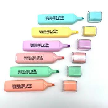 Customized Logo Creative Writing Highlighters Paper Highlighters Markers Pens for Students & Kids