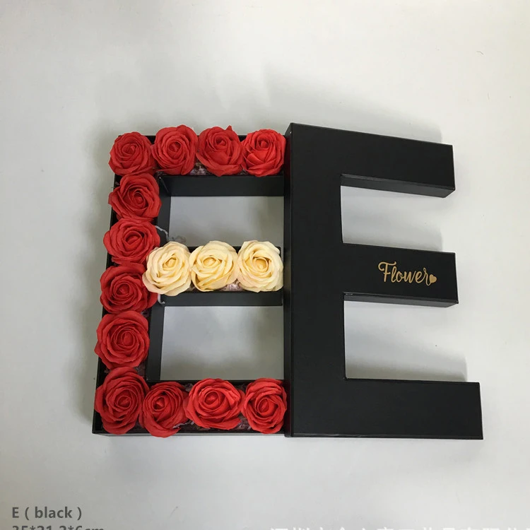 custom logo flower paper mache letter