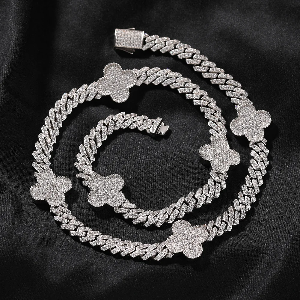Bracelet Cubain Unisexe Avec Motifs Cœur, Carré, Rond Et Strass - Doré Ou Argenté - Longueur 19-20 Cm
