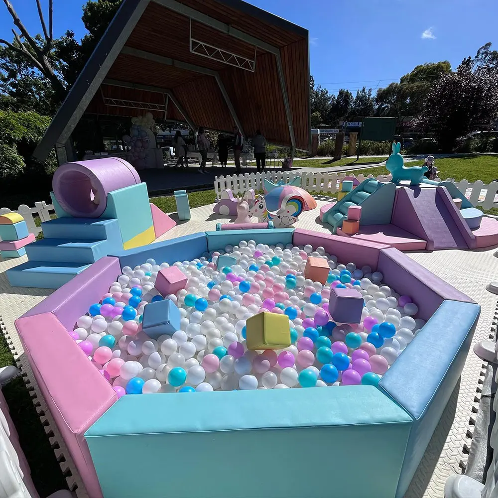 Premium Indoor Soft Play Equipment With Soft And Safe Floor Mats For