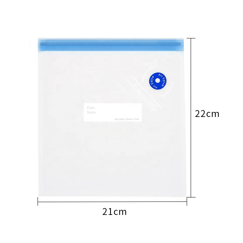 Reusable Zip Lock Air Valve Vacuum Bags Sandwich Bread Vacuum Bags
