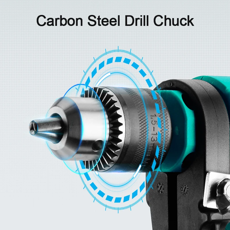 New Design Portable Drilling Machine Power Tools 500w 13mm Hand Drill Machine Electric Impact Hammer Drill