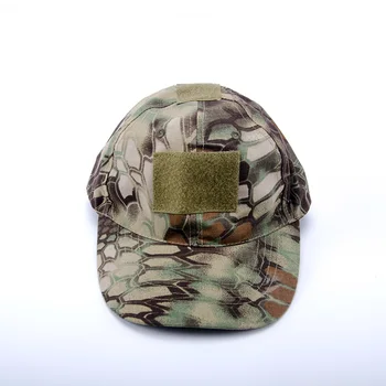 Breathable & Lightweight Green Python Camo Baseball Cap Jungle Python Tactical Hat with MOLLE-Compatible