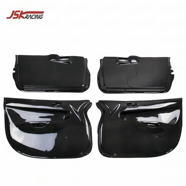 Carbon Fiber Inside Door Plate 4 Pcs For 2008-2015 Mitsubishi Lancer Evolution Evo 10