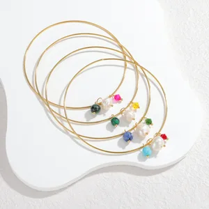 Light Luxury Geometric Bracelet for Women Stainless Steel 18K Gold Plated Multi Element Ins Style Wholesale Jewelry Gift