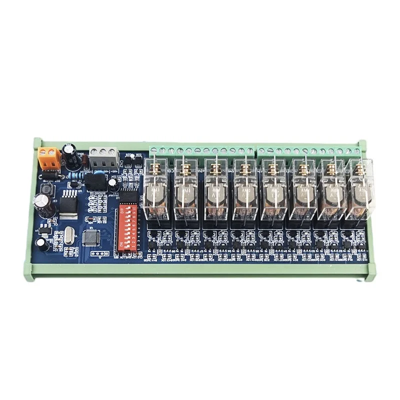 4-Channel RS485 Communication Relay Module Modbus Protocol High Power Contact Load Address Switch Remote Output Sealed