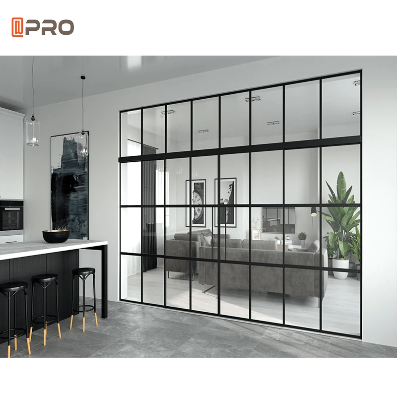 Modern Design High Quality Customized Wall Frameless Glass Office Partition Movable Office Partition Cheap Price Partition Wall