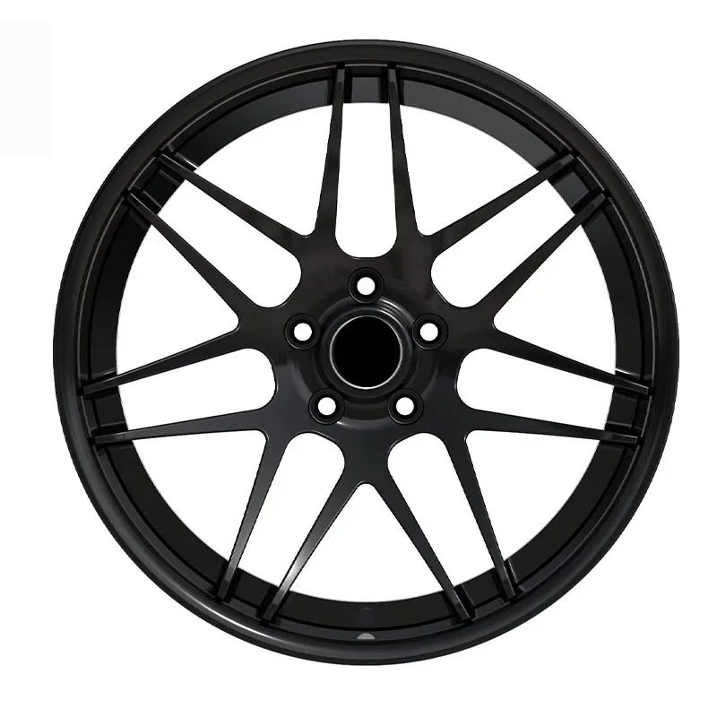 15 to 26 Inch 5x112 Gloss Black Monoblock Forged Wheels With Turquoise 6061-t6 Aluminum Alloy Forged Wheel for audi bmw manufacture