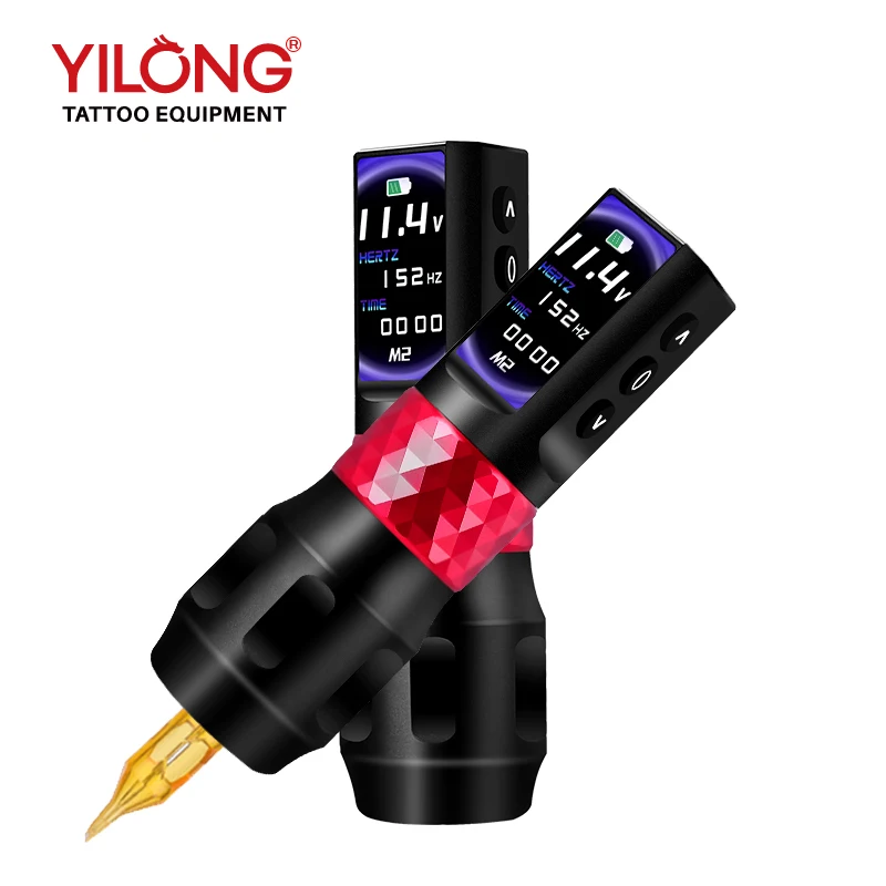 F6 Digital Timing Function Machine 2000mAh OLED  Screen Brushless Motor Tattoo Pen Machine Battery  Factory Supply Premium