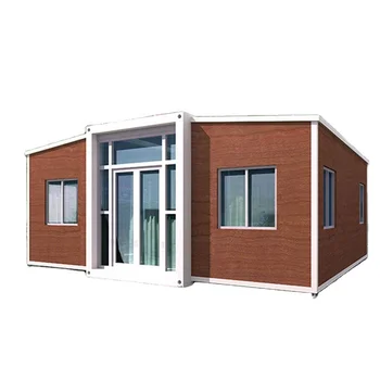 Luxury Foldable Steel Expandable Folding Flat Pack Container House Fast Install 20ft 40ft With Two Or Three Bedrooms