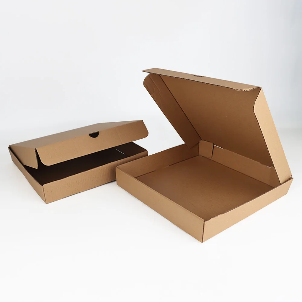 Алуминиева фолио термоизолирана кутия за пица, топлинна, с персонализирано принтирано лого, гофрирана хартиена хранителна опаковка, картонена кутия за доставка на пица