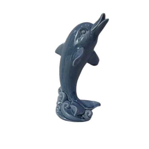 Керамическая фигурка дельфина ручная роспись