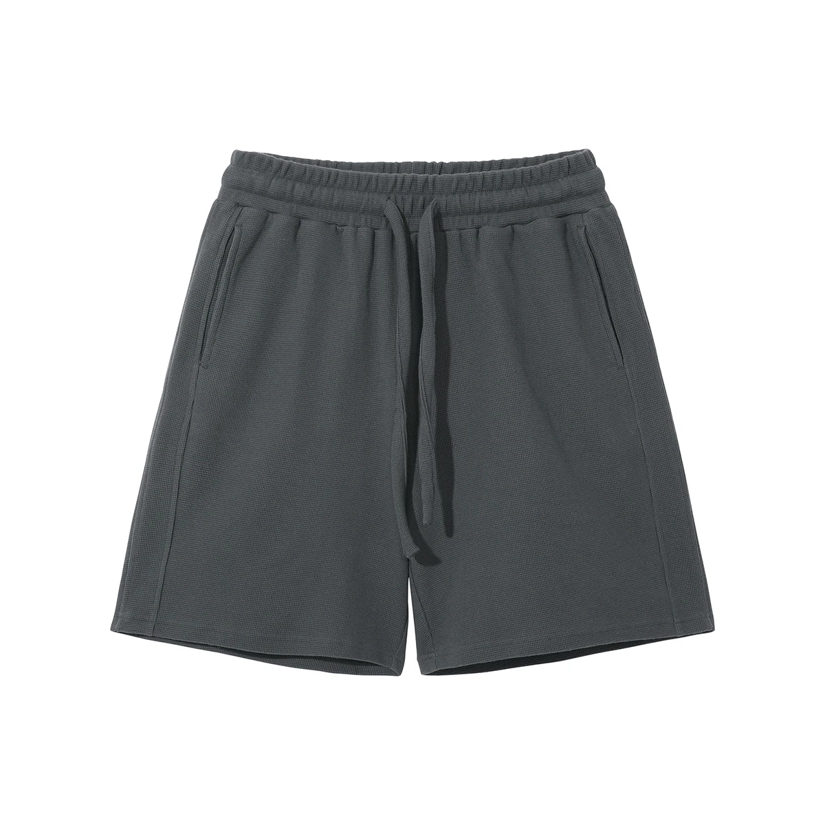 Streetwear Summer Waffle 2 Piece Custom Mens Short Set High