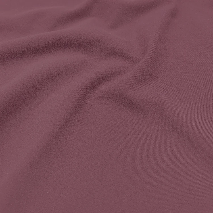 Factory  Wholesale Plain Dyed Interlock Fabric , High Stretch Knitting Nylon Interlock for Yoga Wear/ factory