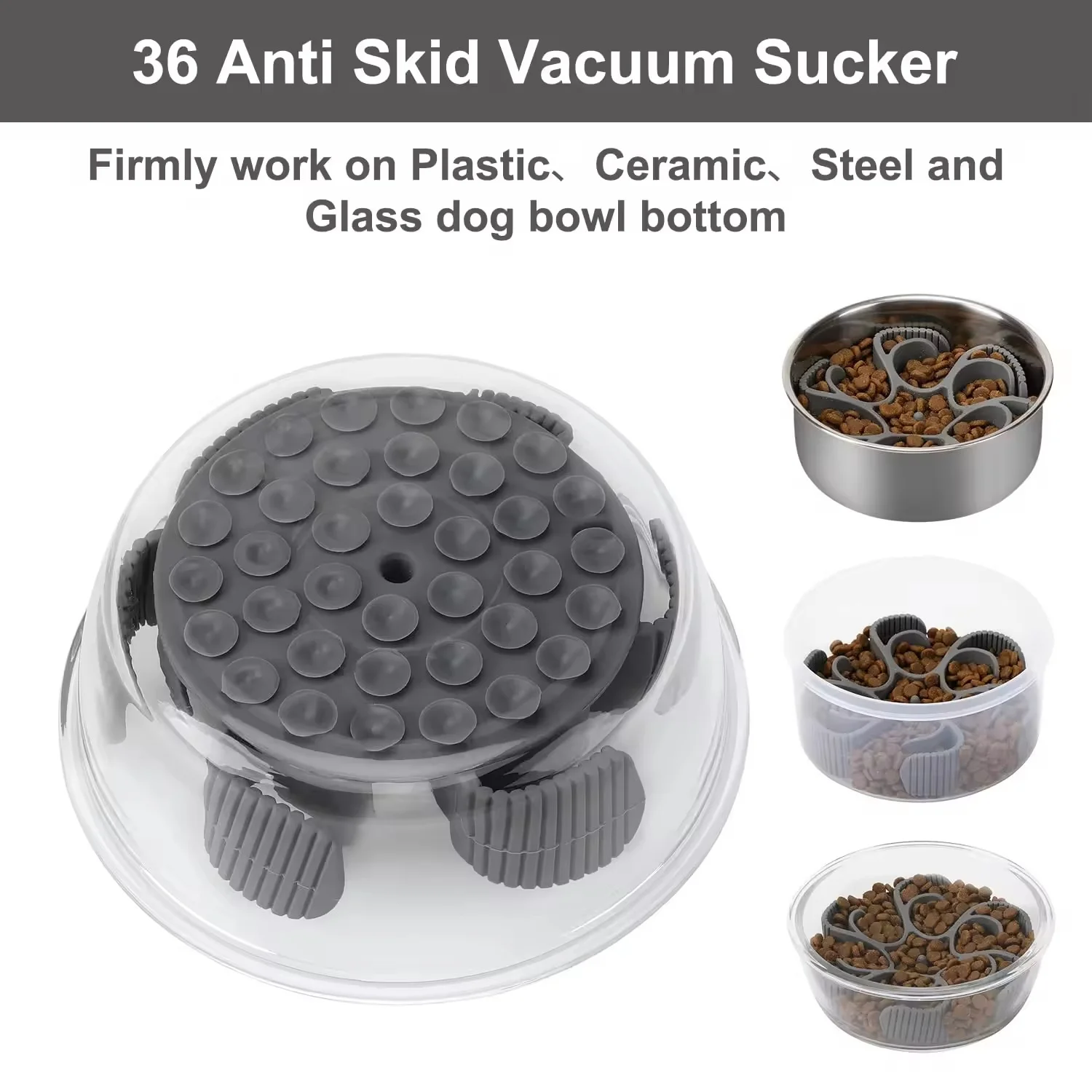 Eco-Friendly Silicone Spiral Cuttable Slow Feeder for Cats and Dogs Insert with Strong Suction Cups for Small Animals details