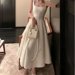 Party Long Nice Dress Women Maxi Lady Long Dress Fashion  Casual Reasonable Price Chiffon Hijab Casual Washable Customize
