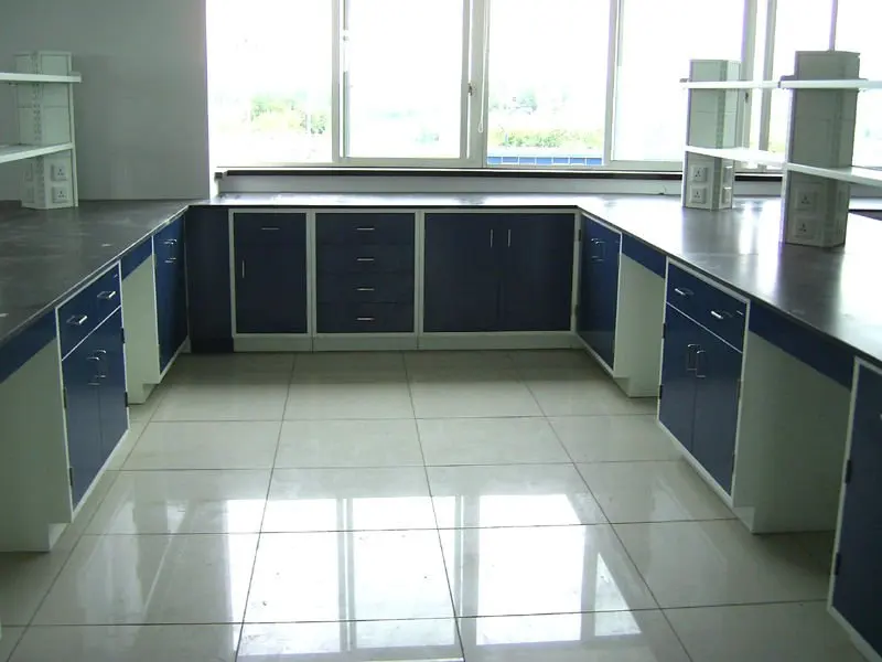 CARTMAY Good Prices High School Lab Individual Benches Physics Biology Chemicals Phenolic Resin Wet Lab Tables With Shelves