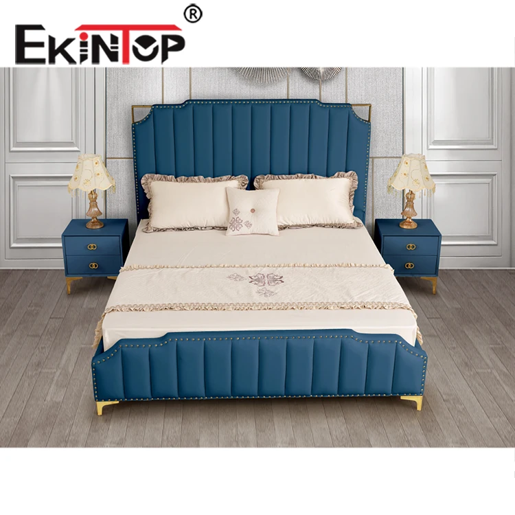 Ekintop New Design Hot Sale Europe Bed Crown Bed Room Set Modern Up