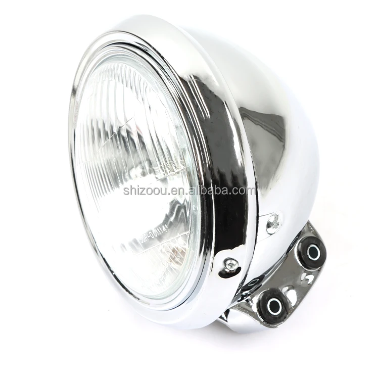 Phare De Moto Universel 7" Pour Cafe Racer/Noir