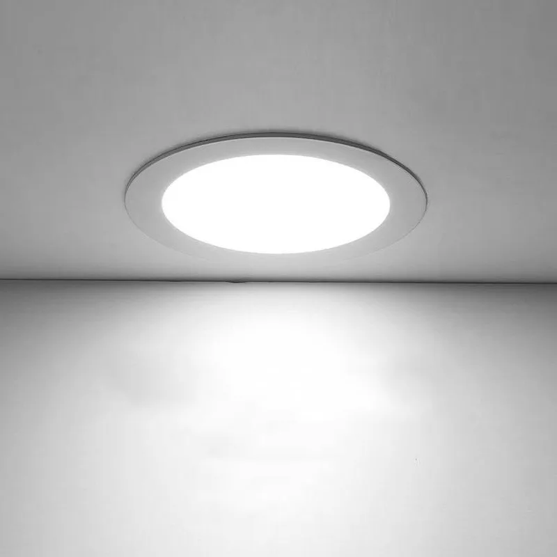 Indoor Panel Lighting Adjustable Recessed Mounted Frameless Round 3w 6w