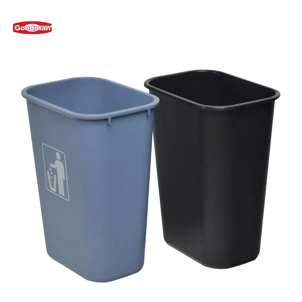 Rectangular garbage waste bin recyclable dustbin plastic outdoor kitchen trash can