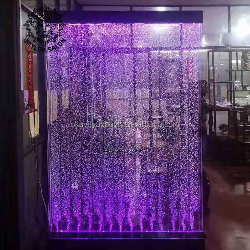 Custom Floor Standing Water Bubble Wall Screen Light Bar Water Bubble