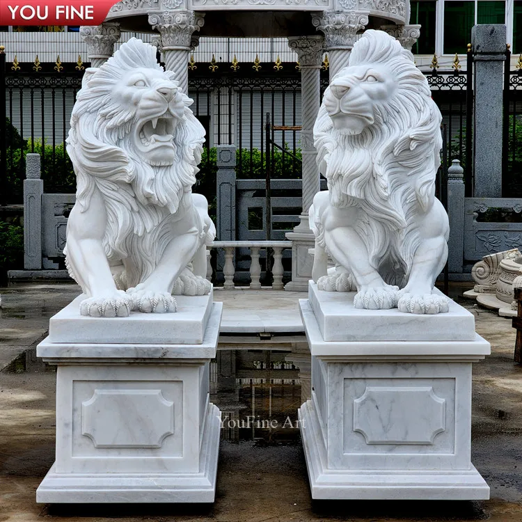 Hand Carved Western Style Outdoor Garden Decoration Natural Large Life ...