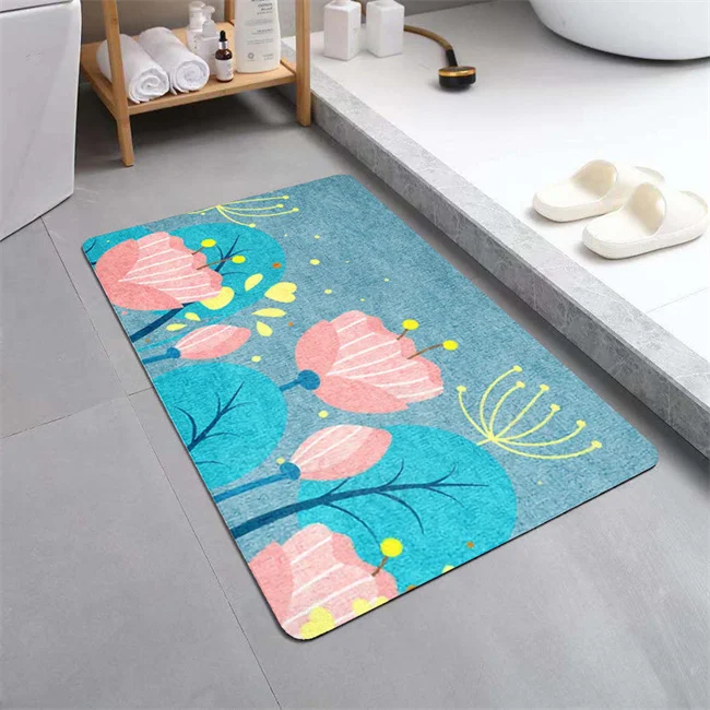 2021 высококачественный Быстросохнущий современный нескользящий Коврик для ванны противоскользящий дверной