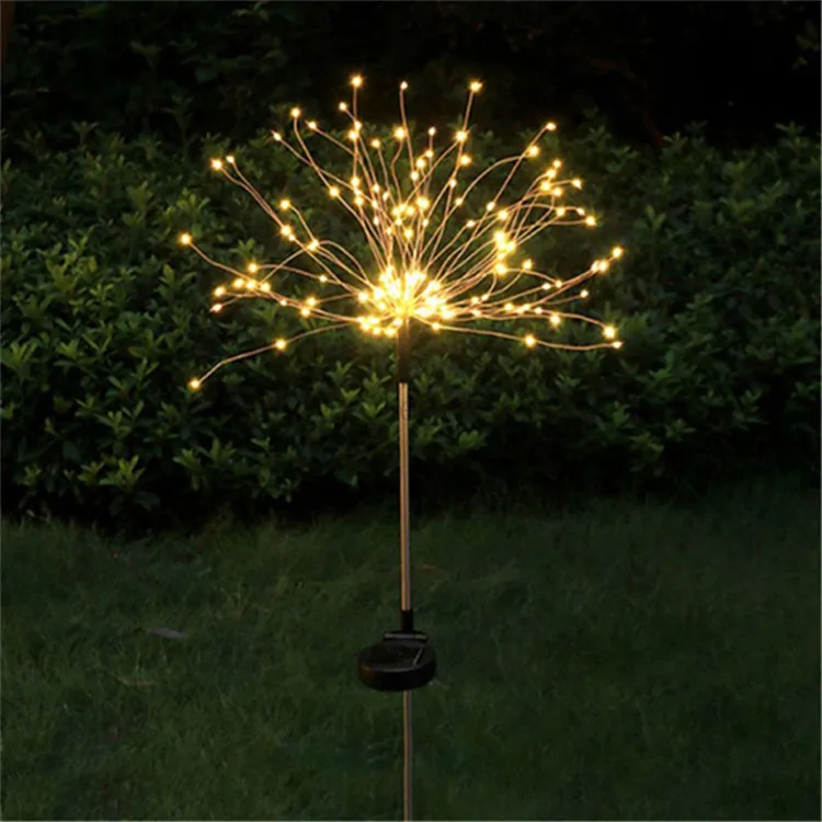 Copper Wire Firework String Lights Silver Copper Wire Fireworks String Electronic Fireworks Adornos Led Navidad Light
