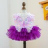 Butterfly fairy gauze skirt-purple