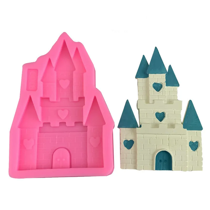 Princess Castle Fondant Chocolate Silicone Mold Cake Decoration Castle