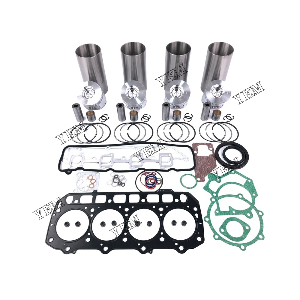 For Yanmar Diesel Engine 4TNE98 Overhaul Kit With Gasket Set 3