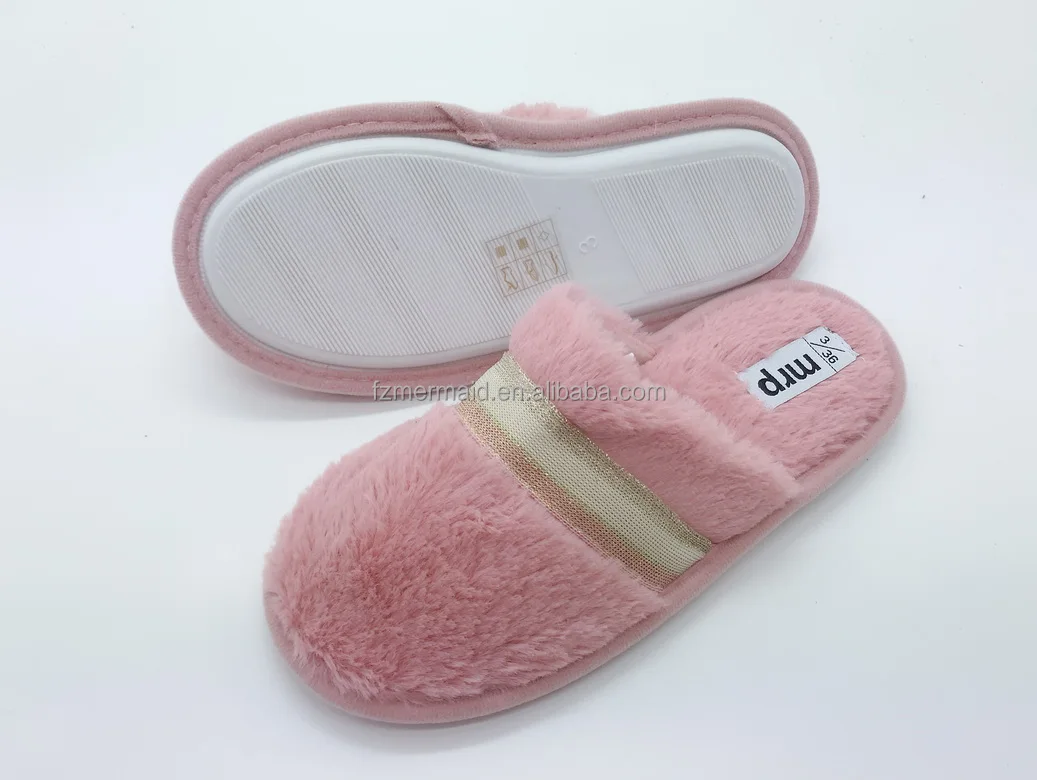 Comfortable Winter Warm Fluffy Indoor Sheepskin Leather Handmade LambsWool Australian Sheep Skin Slippers for Women