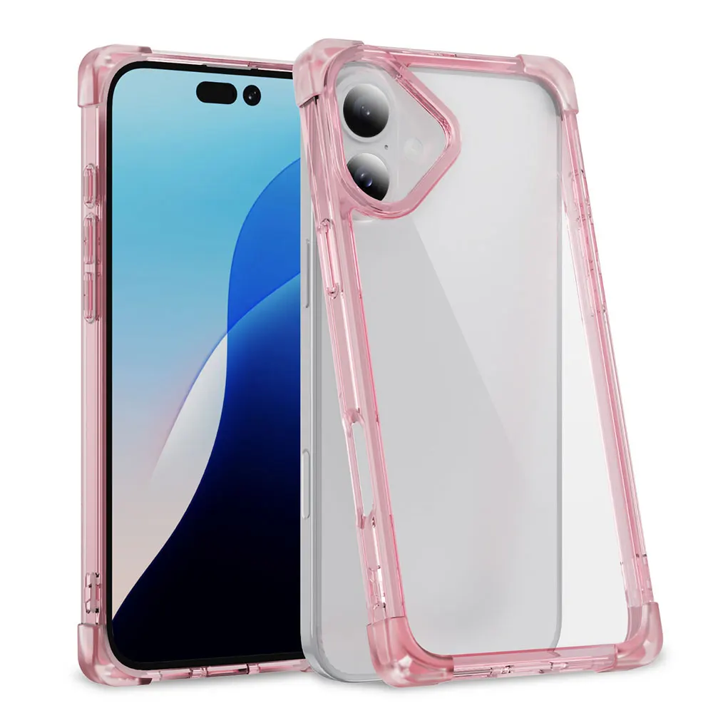 Laudtec Sjk759 Clear Phone Case Air Bag Anti-Fall Anti Yellow Skin Friendly Tpu For Iphone 16 15 14 13 12 11 Plus Pro Max